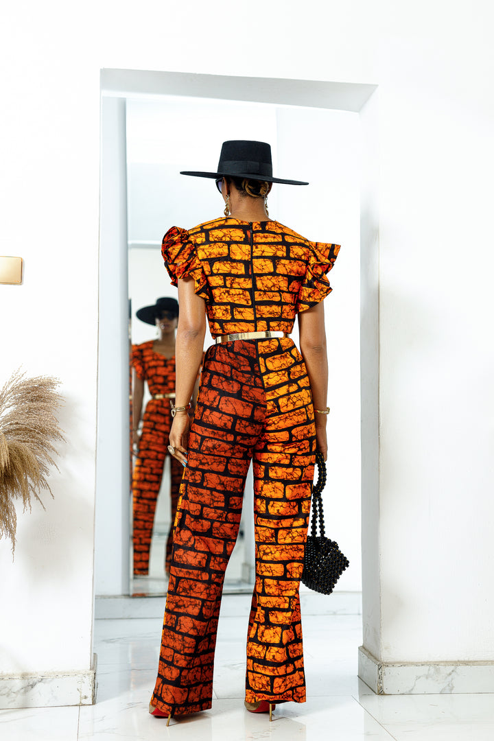 JOBA AFRICAN PRINT JUMPSUIT