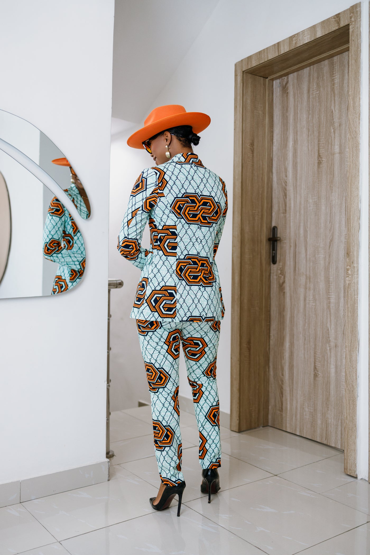 HAWA AFRICAN PRINT TAILORED SUIT SET