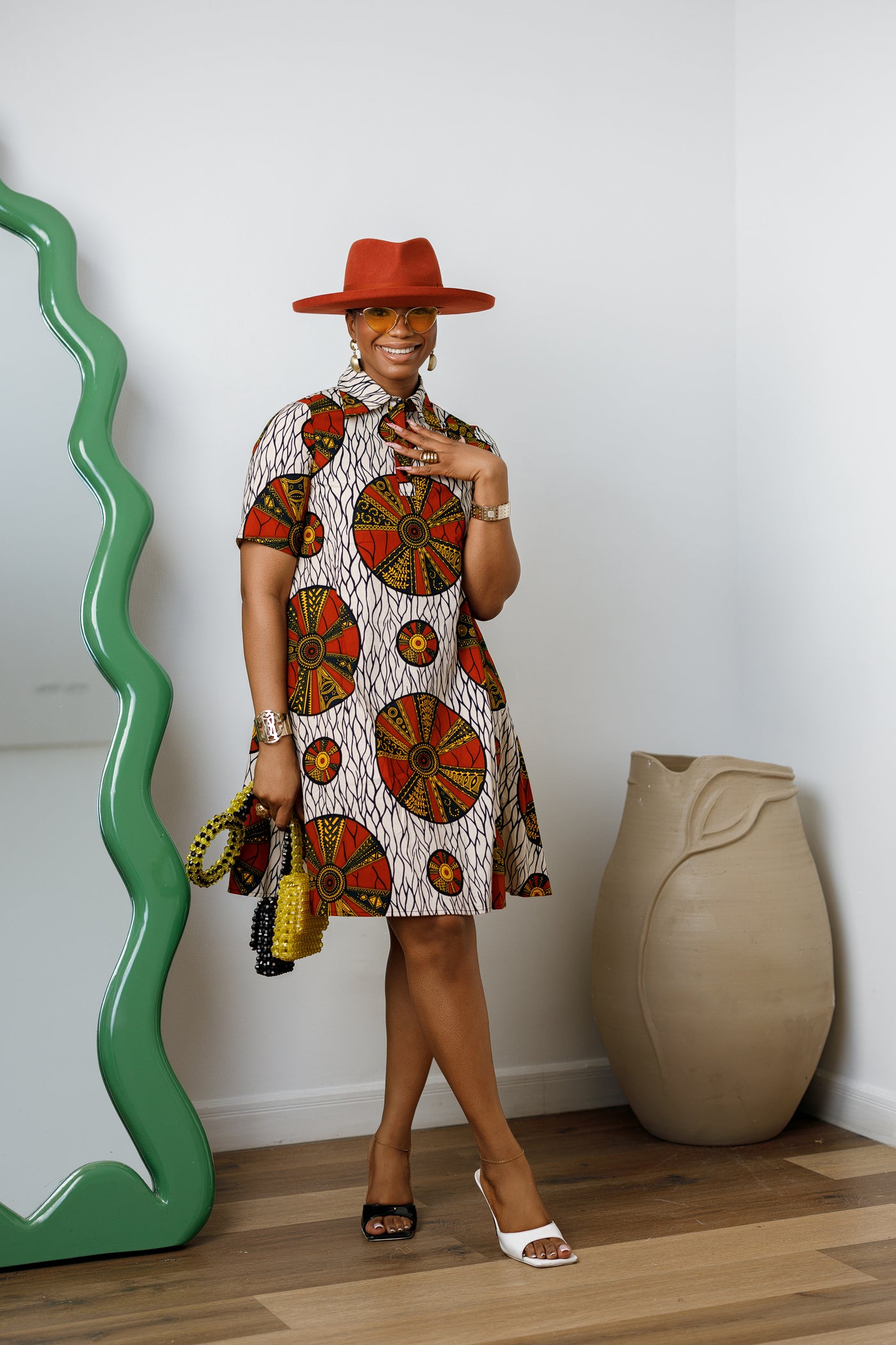 african print shirt dress for ladies JADE – MAE OTTI Ecom Style:ADAE213096