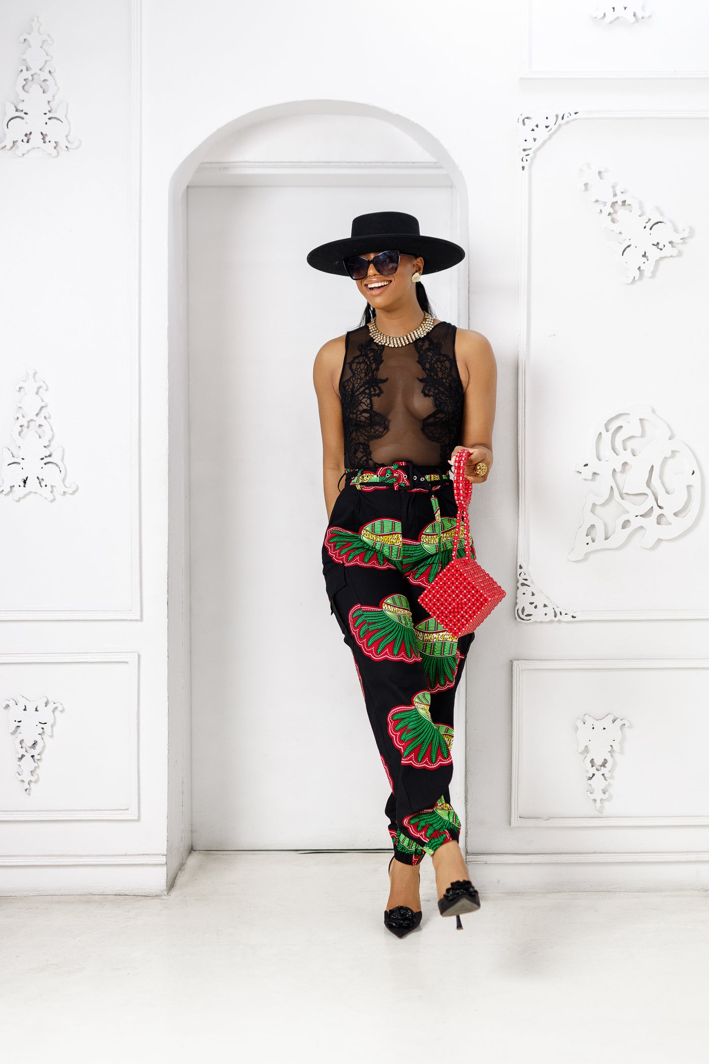 FUNBI AFRICAN PRINT JOGGERS [MULTICOLOR]
