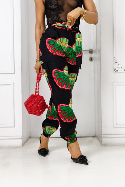 FUNBI AFRICAN PRINT JOGGERS [MULTICOLOR]