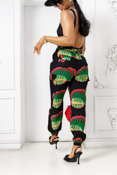 FUNBI AFRICAN PRINT JOGGERS [MULTICOLOR]