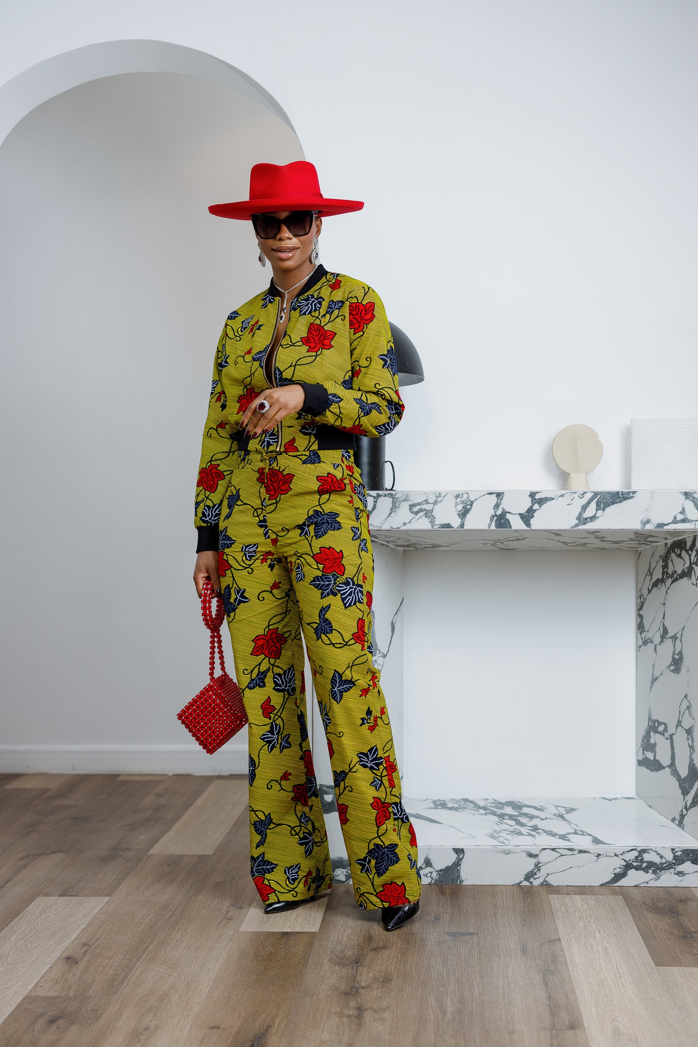 ADA AFRICAN PRINT BOMBER SET
