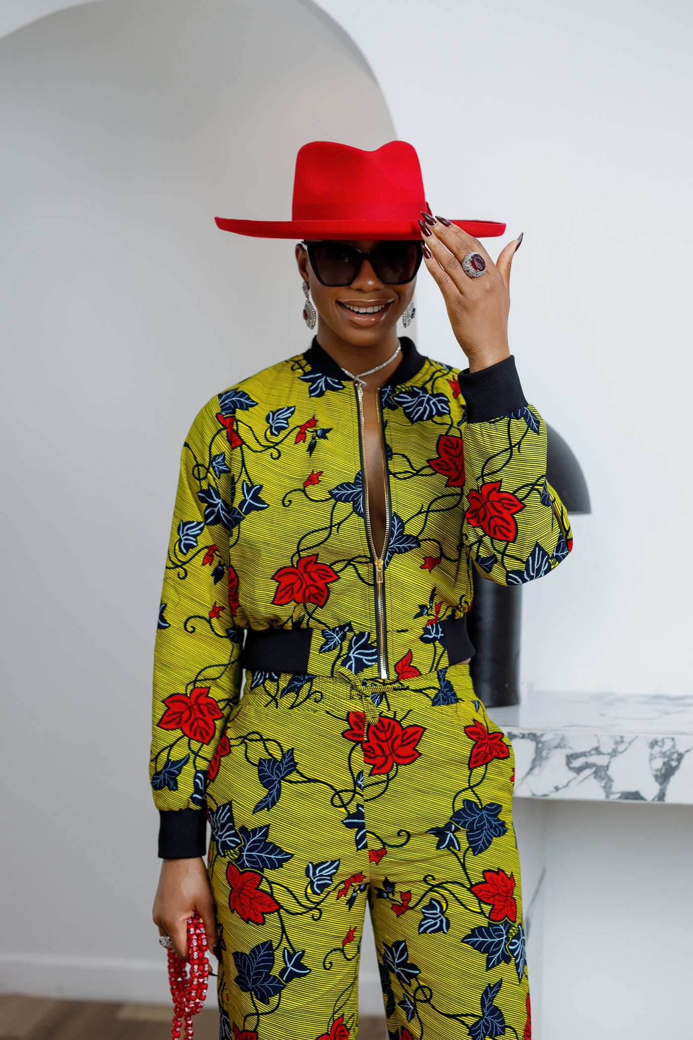 ADA AFRICAN PRINT BOMBER SET