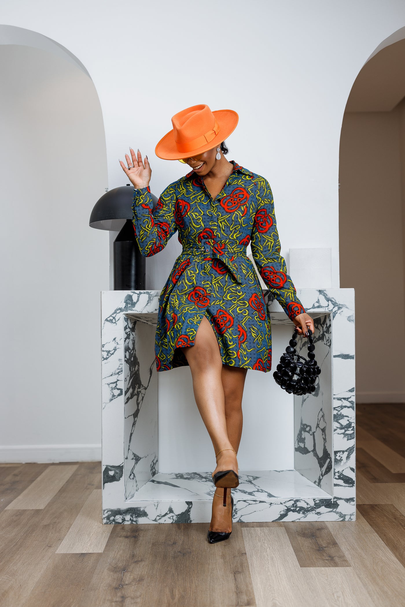 FAYO AFRICAN PRINT SHIRT DRESS