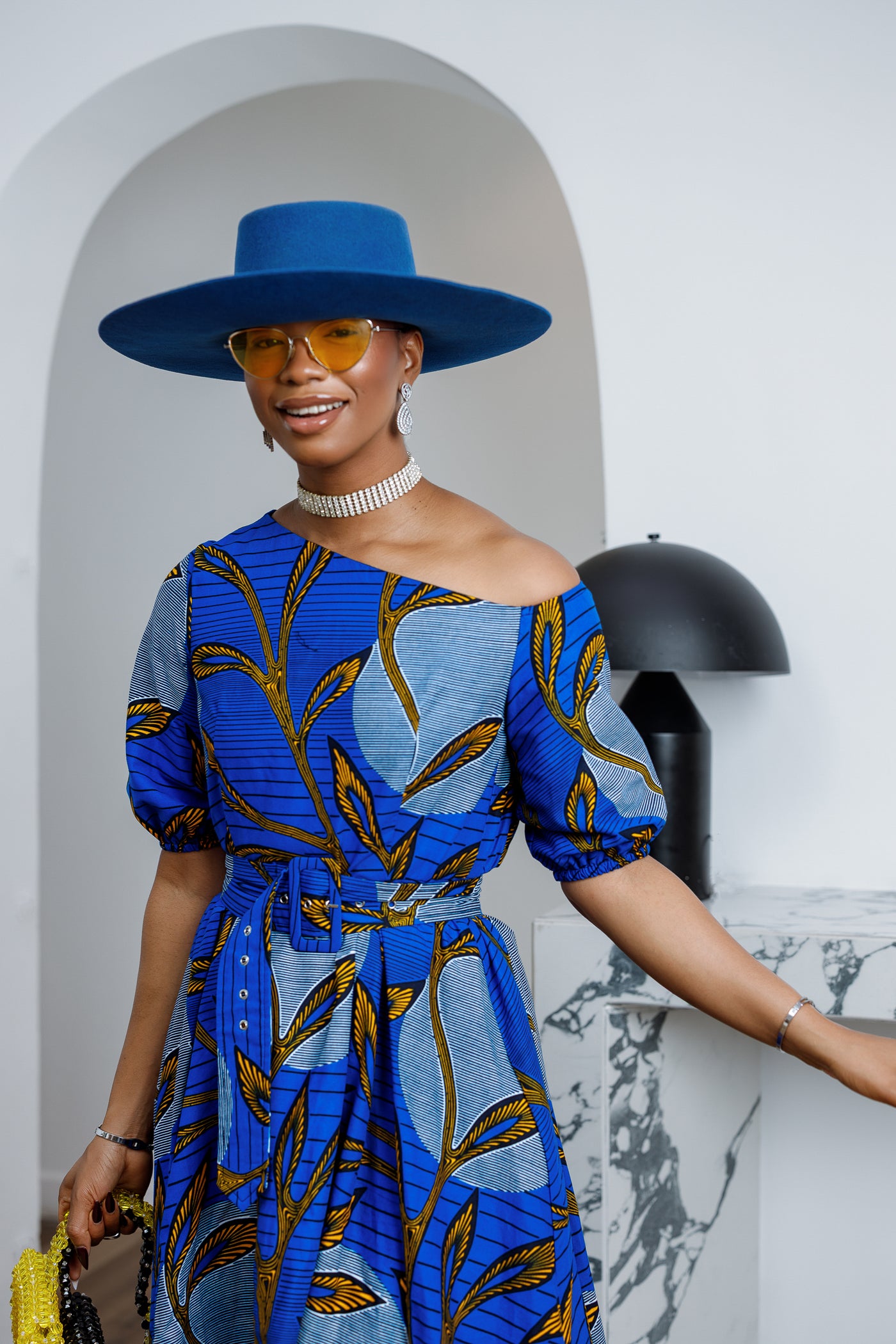 ROLU AFRICAN PRINT OFF SHOULDER DRESS