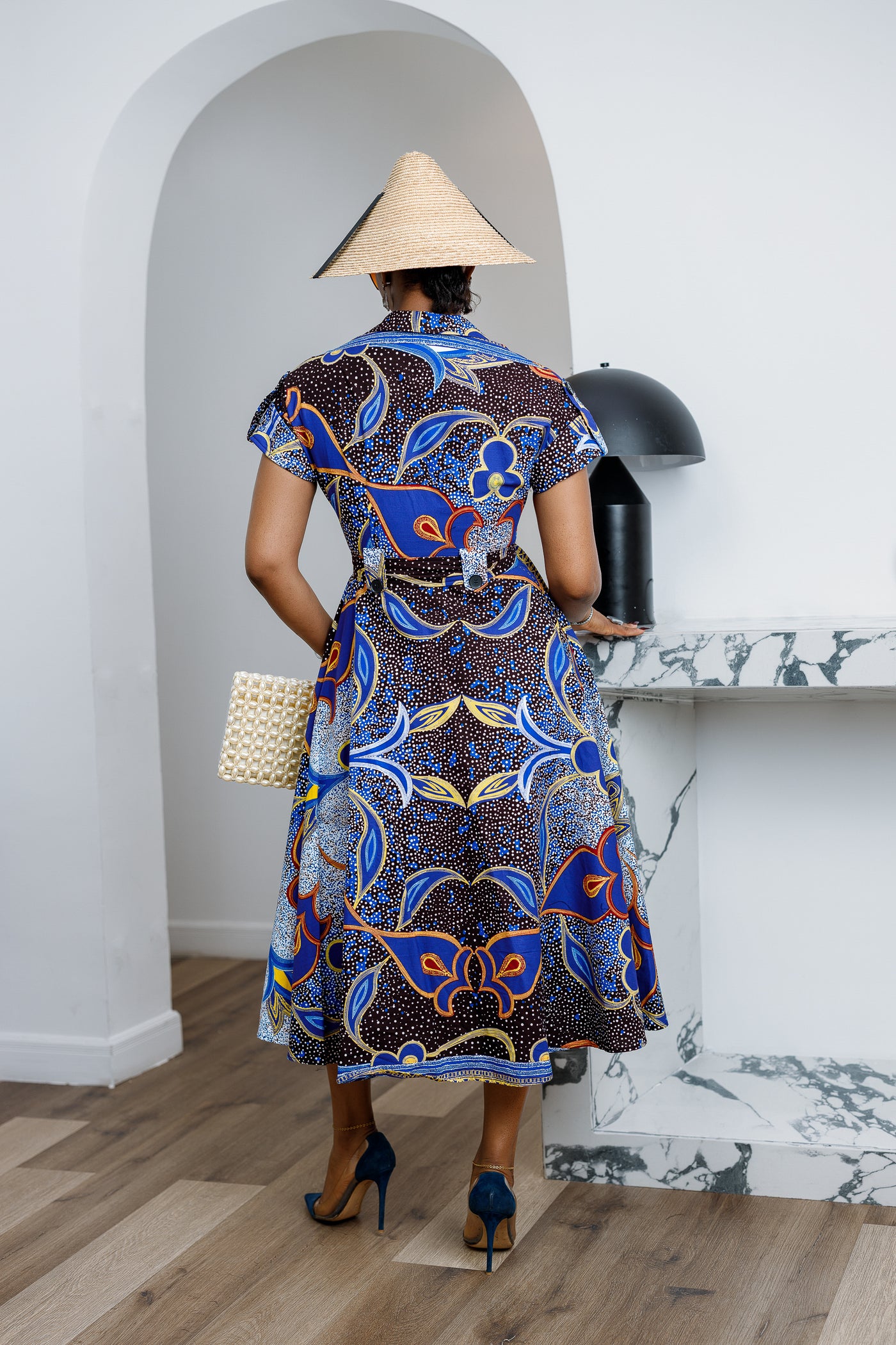 JULIET AFRICAN PRINT MIDI DRESS
