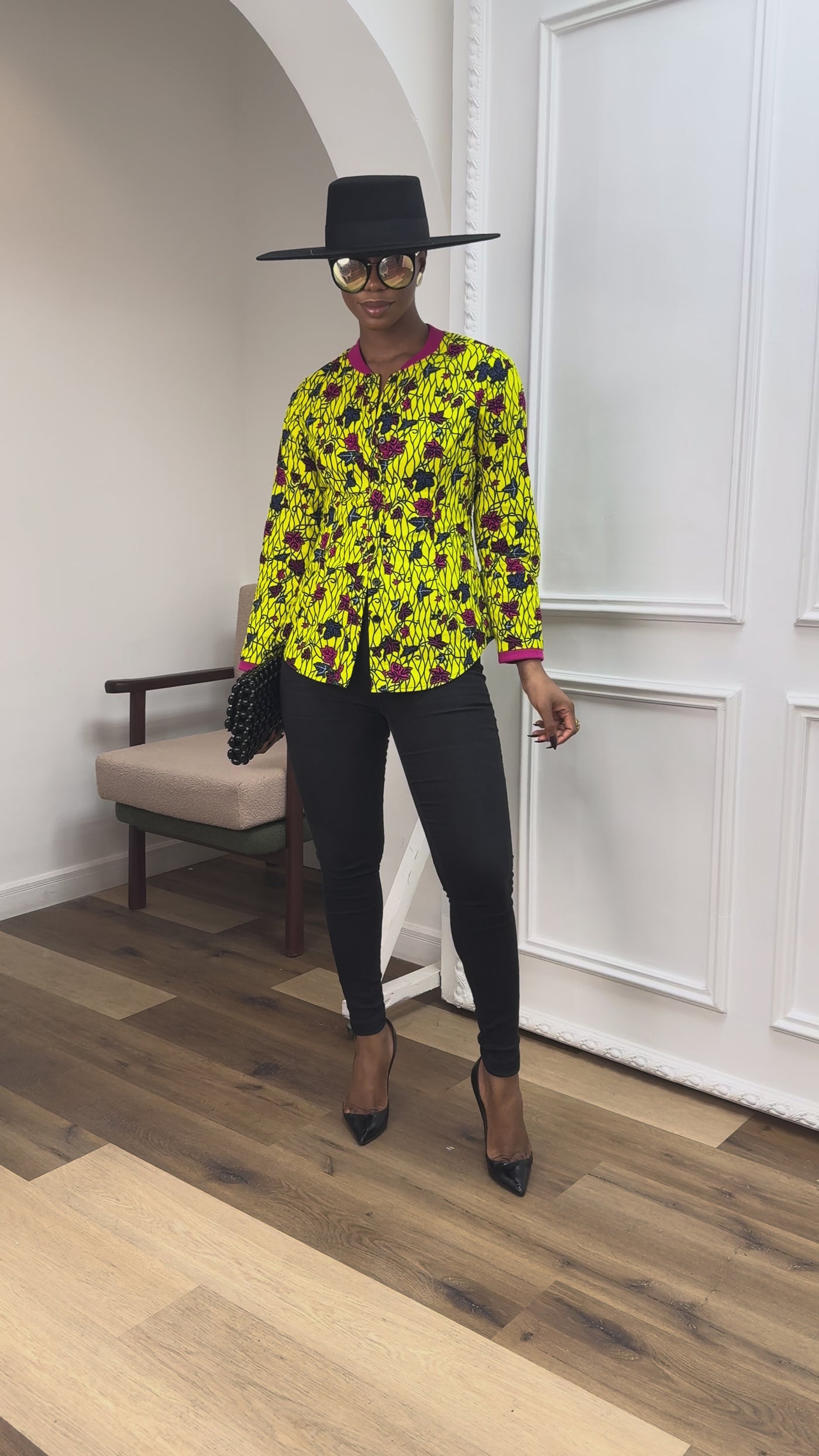 DAMINI AFRICAN PRINT POLO SHIRT