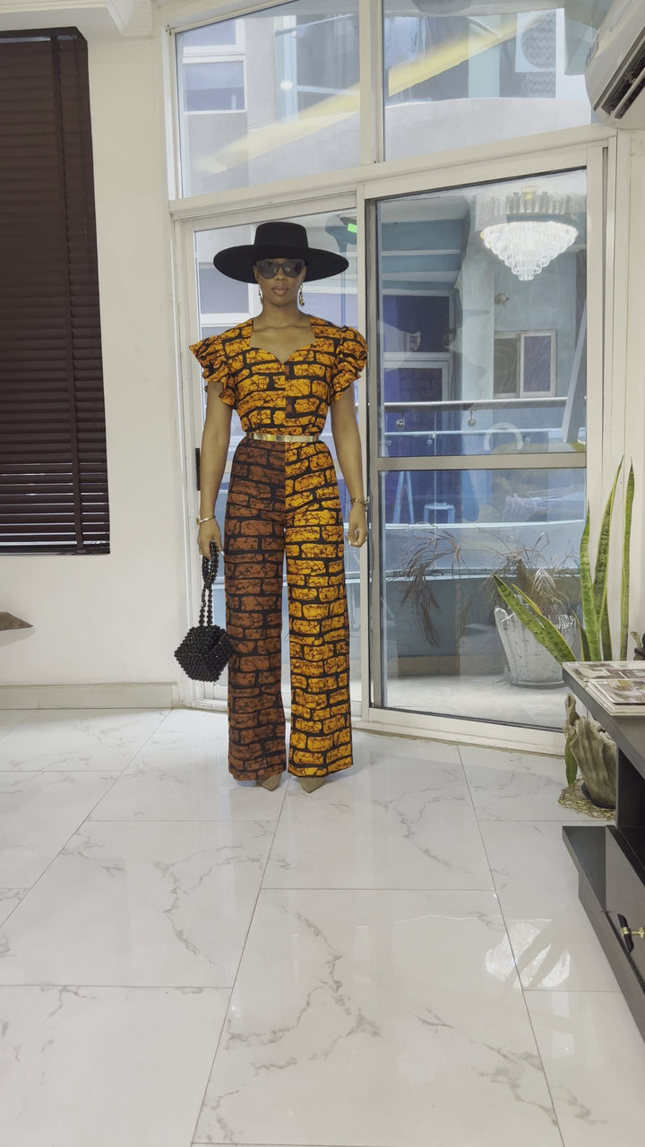 JOBA AFRICAN PRINT JUMPSUIT