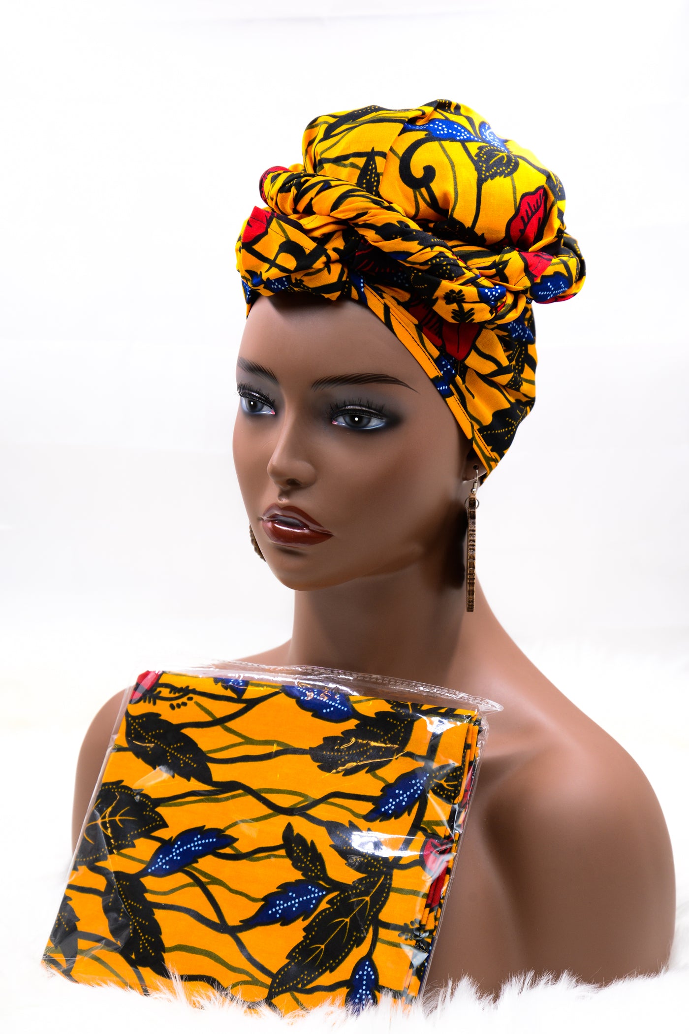 RANDOM AFRICAN PRINT HEAD-WRAP